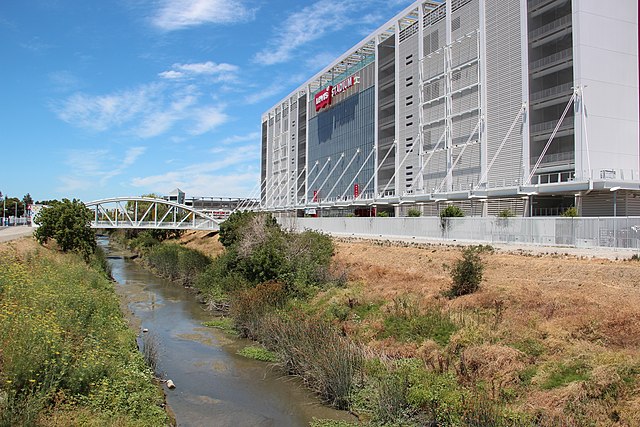 San Tomas Aquino Creek next to Levi's Stadium