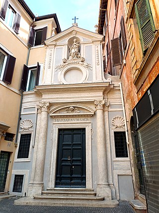 <span class="mw-page-title-main">Santa Barbara dei Librai, Rome</span> Church in Rome, Italy
