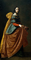 St Elizabeth of Portugal label QS:Les,"Santa Isabel de Portugal" label QS:Lpl,"Święta Elżbieta Aragońska" label QS:Len,"St Elizabeth of Portugal" 1635年頃 date QS:P,+1635-00-00T00:00:00Z/9,P1480,Q5727902 , マドリード, プラド美術館