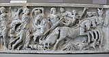 сцена похищения Персефоны Аидом на римском саркофаге