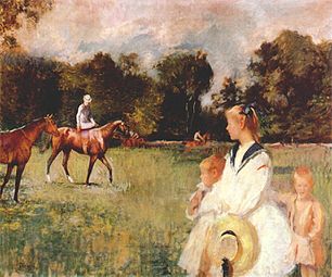 Schooling the Horses, 1902; Josephine and Edmund (twice)