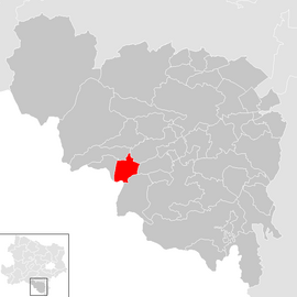 Poloha obce Schottwien v okrese Neunkirchen (klikacia mapa)