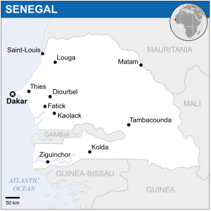 Senegal - Location Map (2011) - SEN - UNOCHA.svg