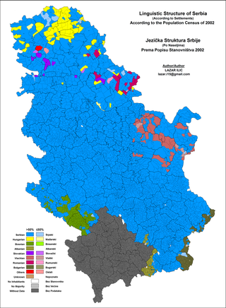 <span class="mw-page-title-main">Languages of Serbia</span> Languages of the country and its peoples