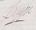 Philippe o Fraunce's signature