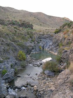 Les gorges vues du Ponte dei Saraceni