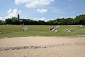 Français : Site archéologique de Jublains, France. Site du théatre.