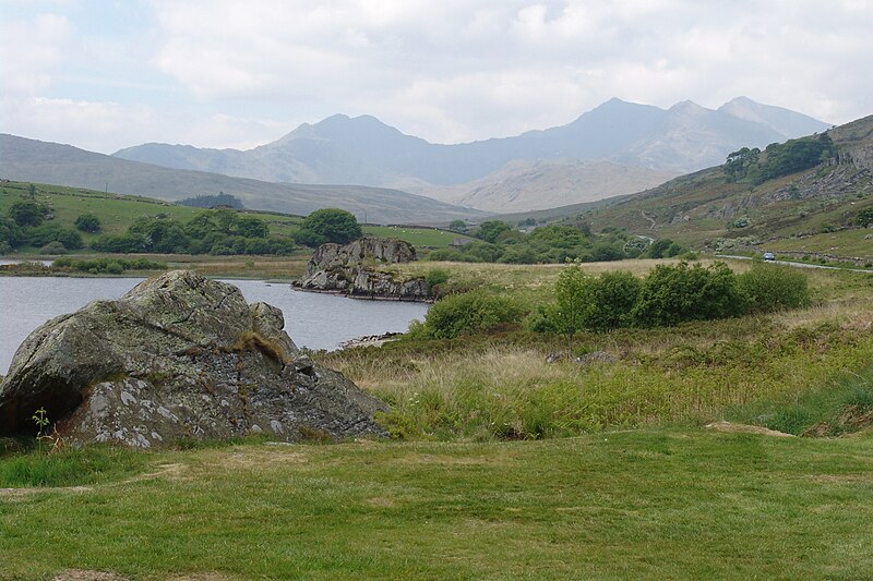 File:Snowdon from near to Capel Curig.jpg