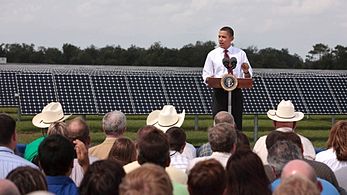 U.S. President Barack Obama's solar speach at DeSoto in 2009