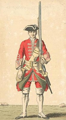 Soldier of 32nd regiment, 1742 Soldier of 32nd regiment 1742.jpg