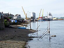 South bank of the South Esk at Ferryden South Esk, Ferryden - geograph.org.uk - 1544071.jpg