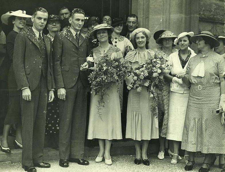 File:StateLibQld 1 242795 Josie O'Flaherty's wedding, Brisbane, ca. 1935.jpg