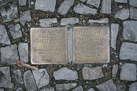 Stolpersteine for Walter and Lieselotte Wartenberg, Schleiermacherstraße 13