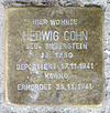 Stolperstein Leonhardtstr 10 (Charl) Hedwig Cohn.jpg
