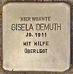 Stumbling block for Gisela Demuth (Heidelberg) .jpg