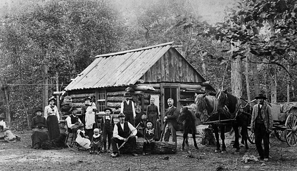 Swedish immigrants in Rush City, Minnesota, in 1887.
