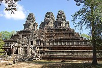 Ta Keo, a temple built in the 10th century, was constructed more or less entirely from sandstone.