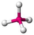 a tetrahedral molecule