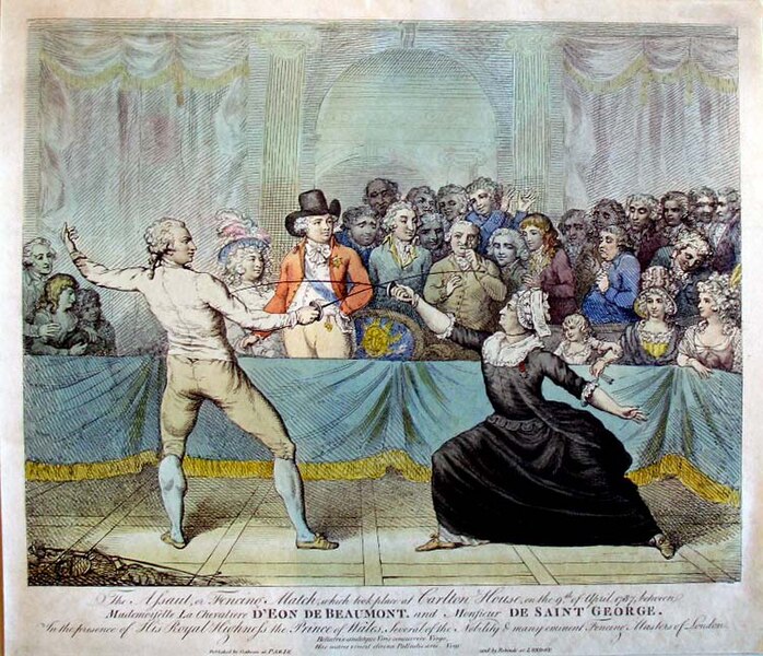 File:The Assaut or Fencing Match which took place at Carlton House on the 9th of April 1787.jpg