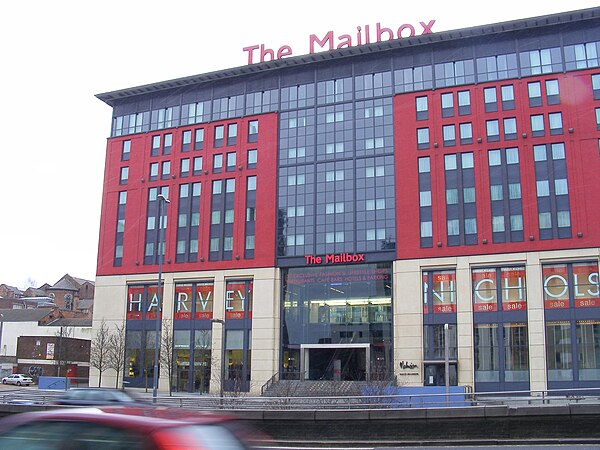 The Mailbox, home to BBC Radio WM's studios in Birmingham