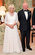 Charles III and Camilla at the Winfield House (4 June 2019)