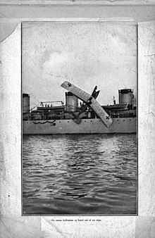 KUK hydroplane aircraft salvaged at Grado, Italy. The civil government at Grado Redenta (1917) (14780330784).jpg