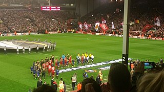 The players take the pitch at Anfield - geograph.org.uk - 4711560.jpg