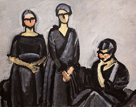 Tre damer i sort, 1922/23