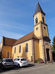 Vue à partir de la rue principale