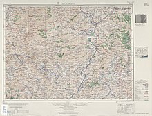 Map including Qujiang (labeled as 曲江 CH'Ü-CHIANG (KUKONG)) (AMS, 1954)