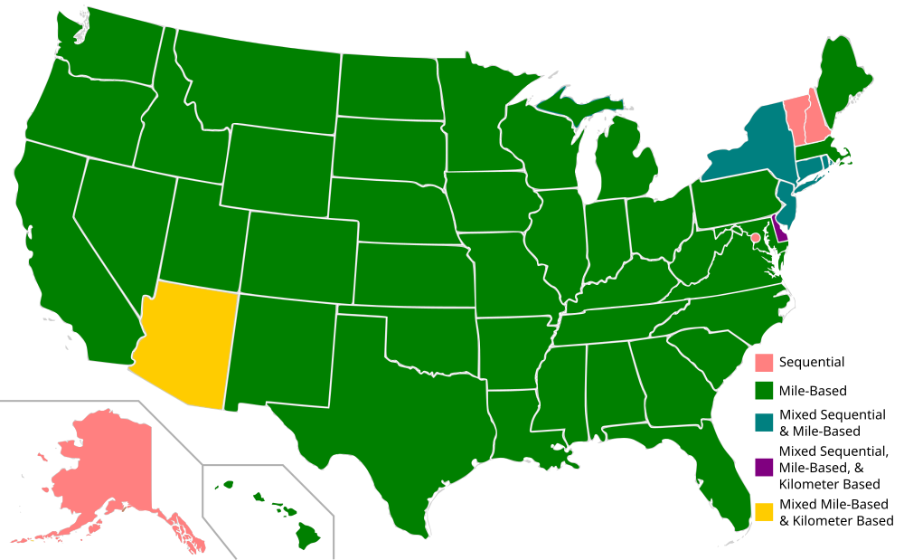 Wisconsin Highway Map With Exit Numbers Exit Numbers In The United States - Wikiwand