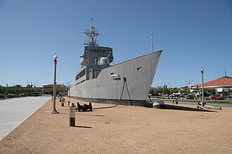 USS Recruit (TDE-1) at Liberty Station (formerly Naval Training Center), San Diego. USS Recruit TDE-1.JPG