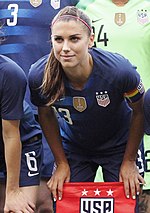 Thumbnail for List of international goals scored by Alex Morgan