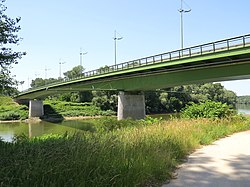A híd Gergelyiugornya felől 2022-ben