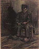 Van Gogh Peasant making a basket f171 jh685.jpg