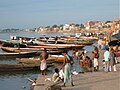 Varanasi ghats at the sunrise