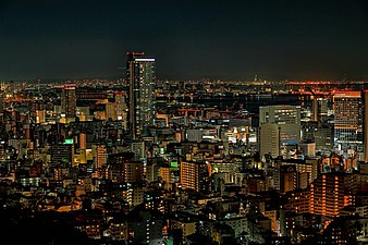 神戸の夜景。