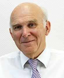 Sir Vince Cable, Former Leader of the Liberal Democrats Vince Cable, Secretary of State for Business, Innovation & Skills (cropped).jpg