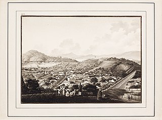 Vista da Cidade de St. Sebastião do Rio de Janeiro tirada do Convento de Sta. Thereza