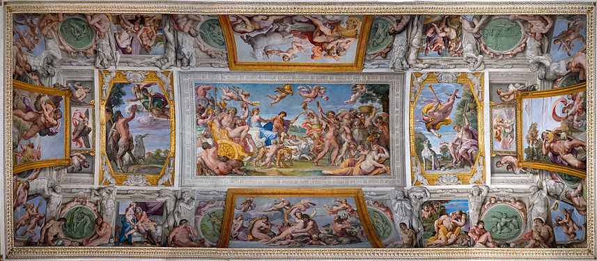 Die Decke der Galleria Farnese