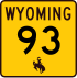 Wyoming Highway 93 signo