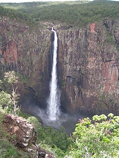 Wallaman Falls Waterfall on Stony Creek in Queensland, Australia