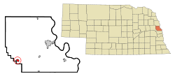 Location of Arlington, Nebraska