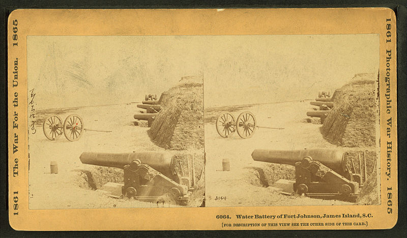 File:Water battery of Fort Johnson, James Island, S.C, by Taylor & Huntington.jpg