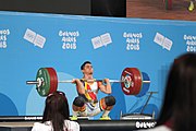 Deutsch: Gewichtheben bei den Olympischen Jugendspielen 2018; Tag 2, 10. Oktober 2018; Jungen 62 kg English: Weightlifting at the 2018 Summer Youth Olympics at 8 October 2018 – Boys' 62 kg