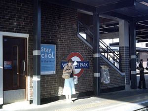 Nordgående togperron på Jubilee Line