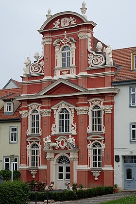 Facciata barocca della vecchia Certosa di Erfurt