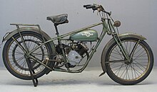 1947 Whizzer Luxembourg (built in Europe) Whizzer 150cc side valve 1947.jpg