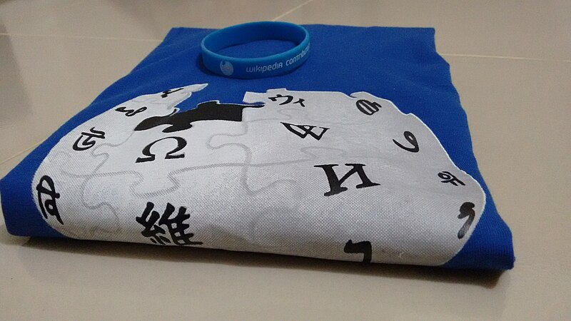 File:Wikimedia Bangladesh T-shirt (back) and Wristband.jpg