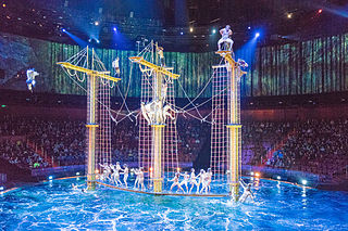 The House of Dancing Water was a water-based stage production 